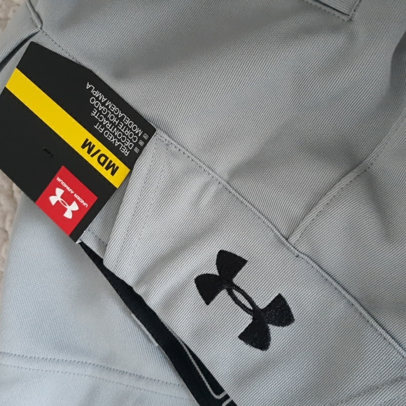 New Under Armour Men's Medium Heatgear Loose Grey Pants - Picture 13 of 15